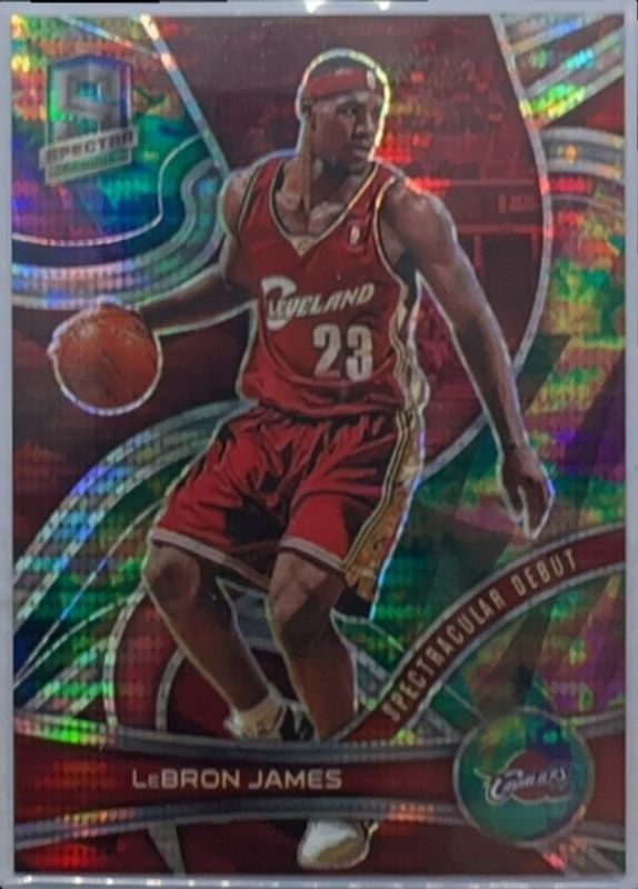 LeBron James 2021 Spectra #154 Celestial /99 RAW