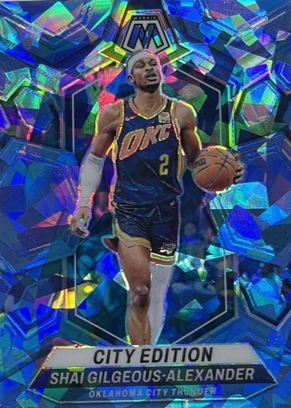 Shai Gilgeous-Alexander 2023 Mosaic #272 City Edition - Ice /125 RAW