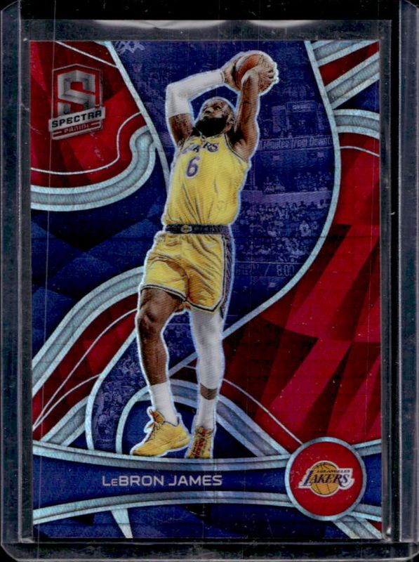 LeBron James 2021 Spectra #6 Asia Red RAW