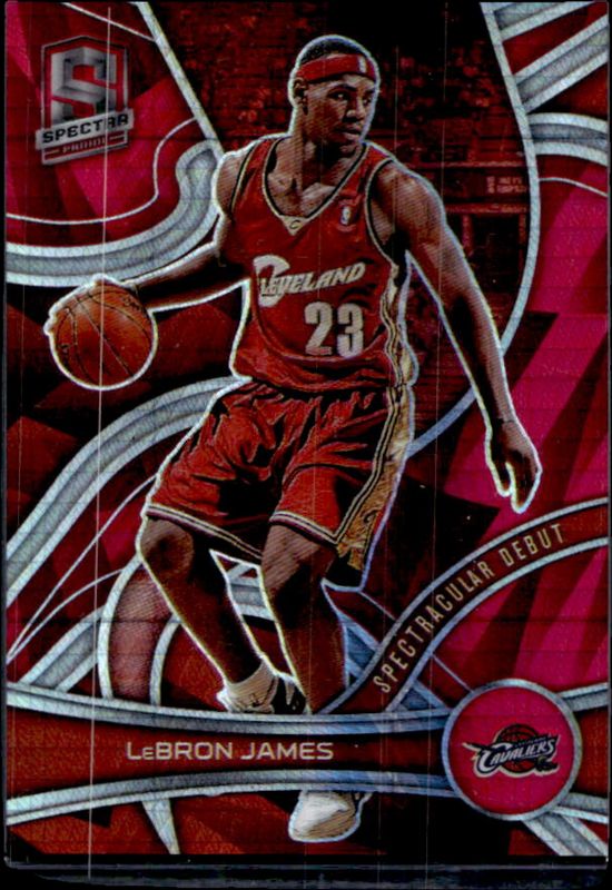 LeBron James 2021 Spectra #154 Asia Red RAW