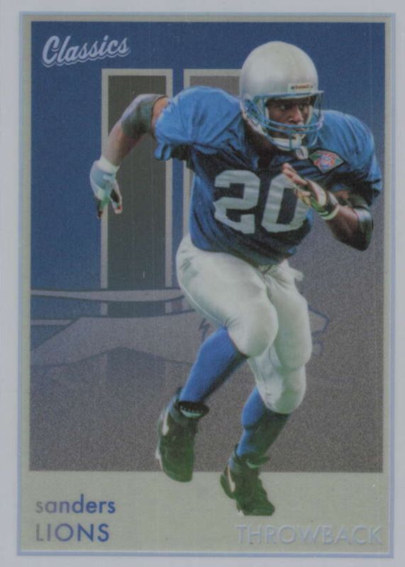Barry Sanders 2022 Classics #TC-8 Team Colors Throwback Edition /(SSP) RAW