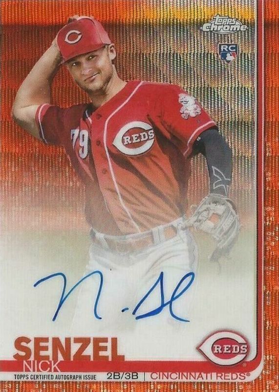 2019 Topps Chrome #RA-NS Rookie Auto - Orange Wave Refractor /25