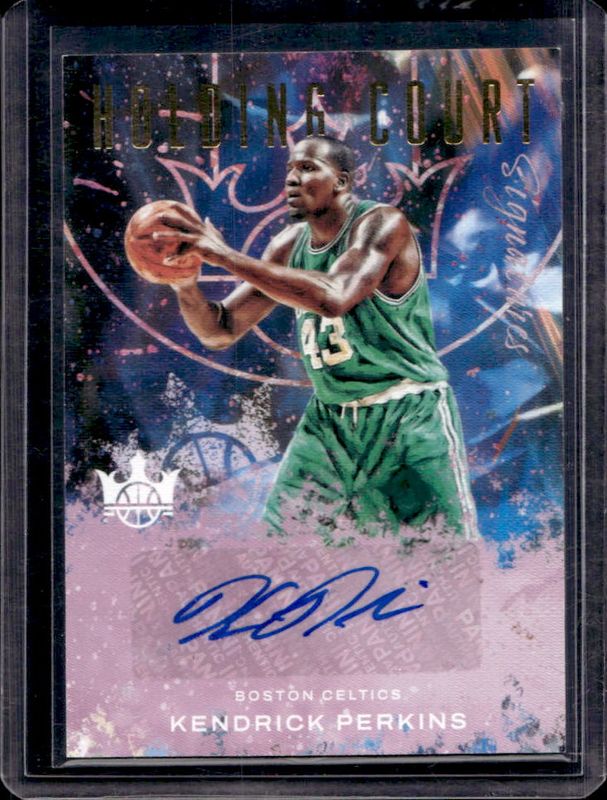 Kendrick Perkins 2021 Court Kings #HC-KPK Holding Court Signatures /75 RAW
