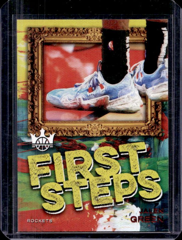 Jalen Green 2021 Court Kings #2 First Steps - Ruby /149 Rookie RAW