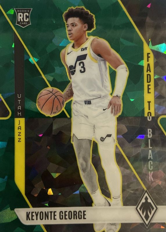 Keyonte George 2023 Phoenix #17 Fade to Black - Green Ice /149 Rookie RAW