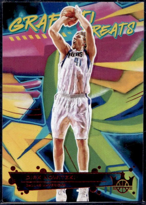 Dirk Nowitzki 2021 Court Kings #27 Graffiti Greats - Ruby /149 RAW