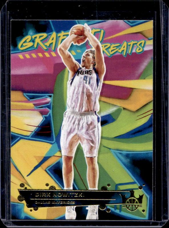 Dirk Nowitzki 2021 Court Kings #27 Graffiti Greats RAW