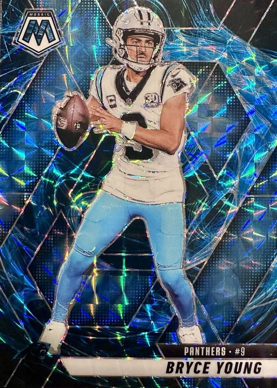 Bryce Young 2025 Mosaic #86 Genesis /(SSP) Price Guide - Sports