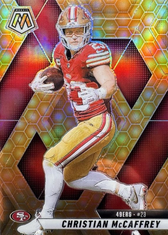 Christian McCaffrey 2025 Mosaic #179 Honeycomb /(SSP) RAW