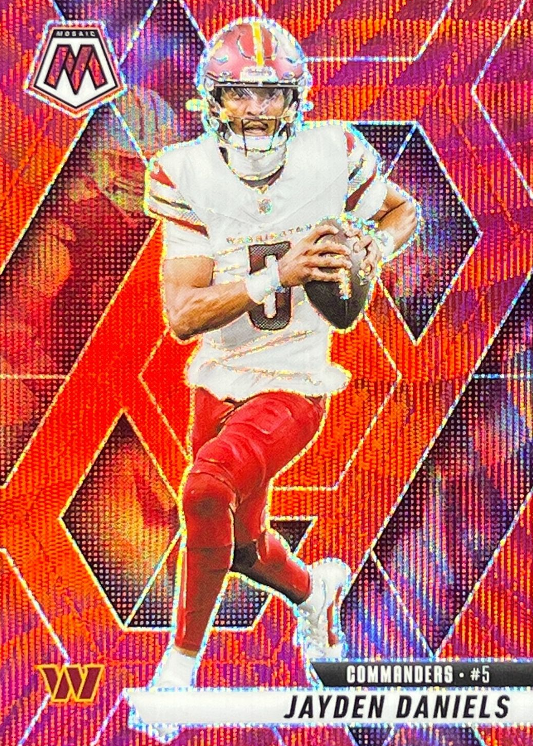 Jayden Daniels 2025 Mosaic #232 Red Wave /27 Price Guide - Sports
