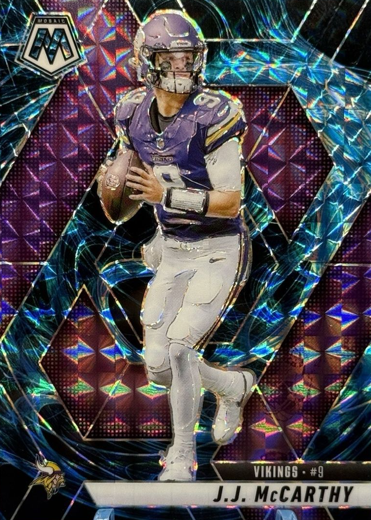 JJ McCarthy 2025 Mosaic #195 Genesis /(SSP) Price Guide - Sports