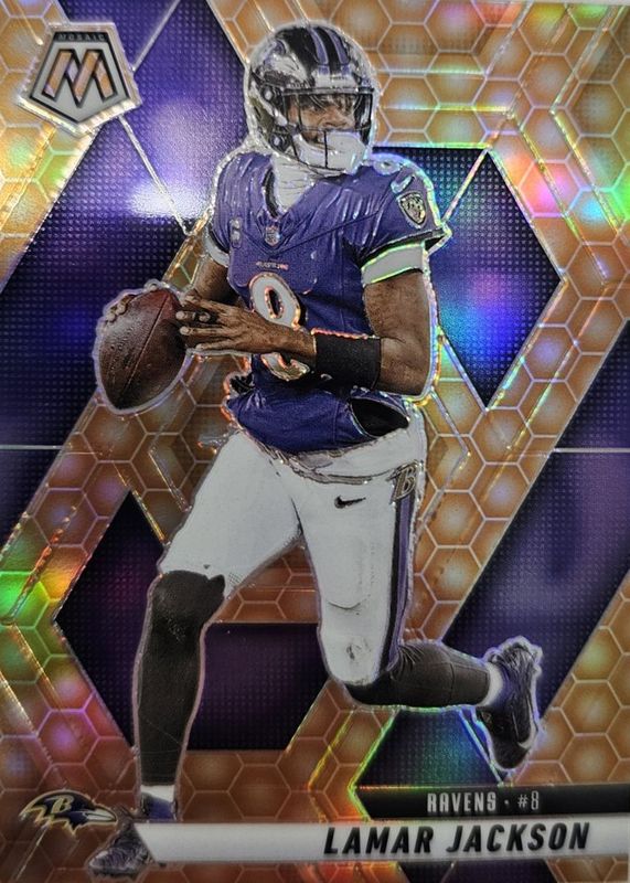 Lamar Jackson 2025 Mosaic #3 Honeycomb /(SSP) RAW