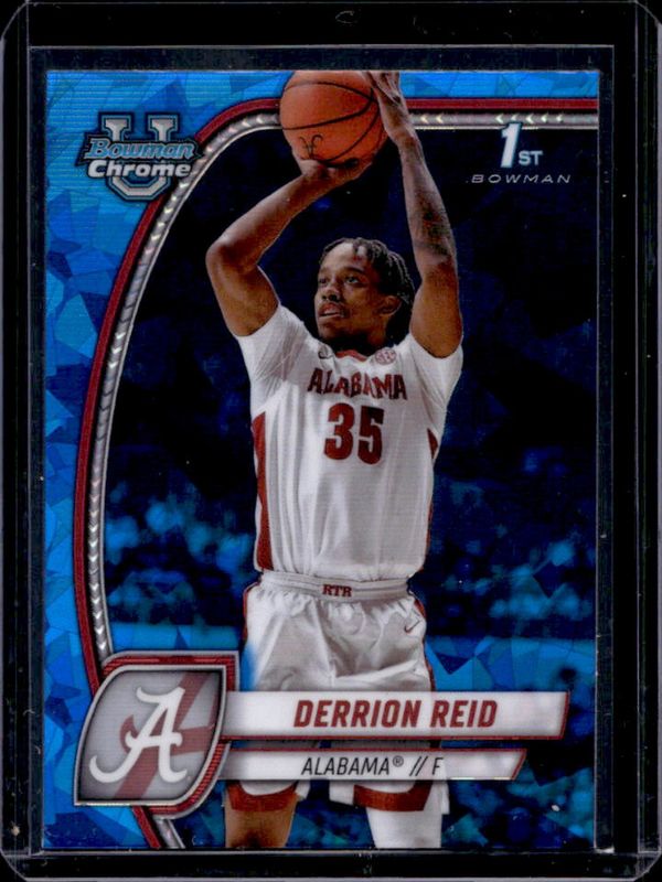 Derrion Reid 2024 Bowman Chrome University Sapphire Edition #20 Base RAW