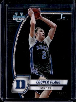 2024 Bowman Chrome University Sapphire Edition #16 Black Refractor /10