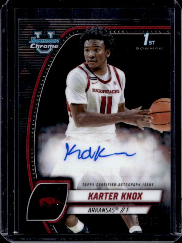 2024 Bowman Chrome University Sapphire Edition #41 Black Refractor /10