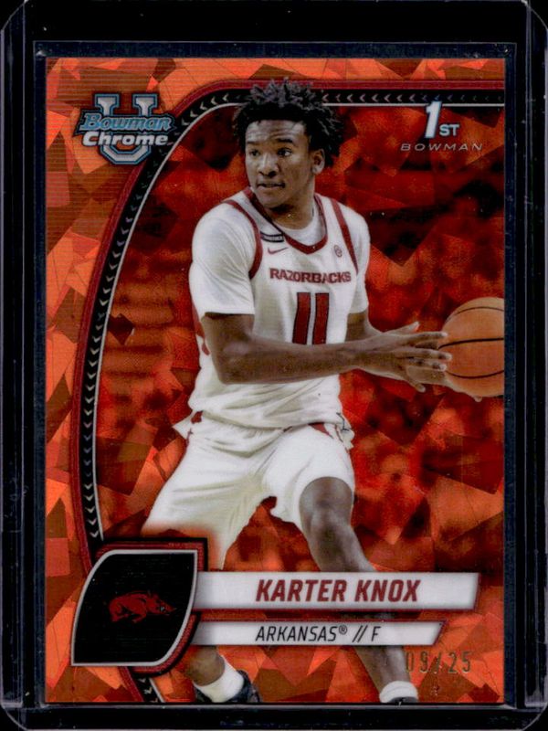 2024 Bowman Chrome University Sapphire Edition #41 Orange Refractor /25