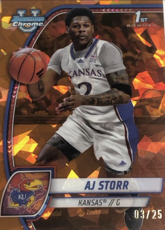 2024 Bowman Chrome University Sapphire Edition #4 Orange Refractor /25