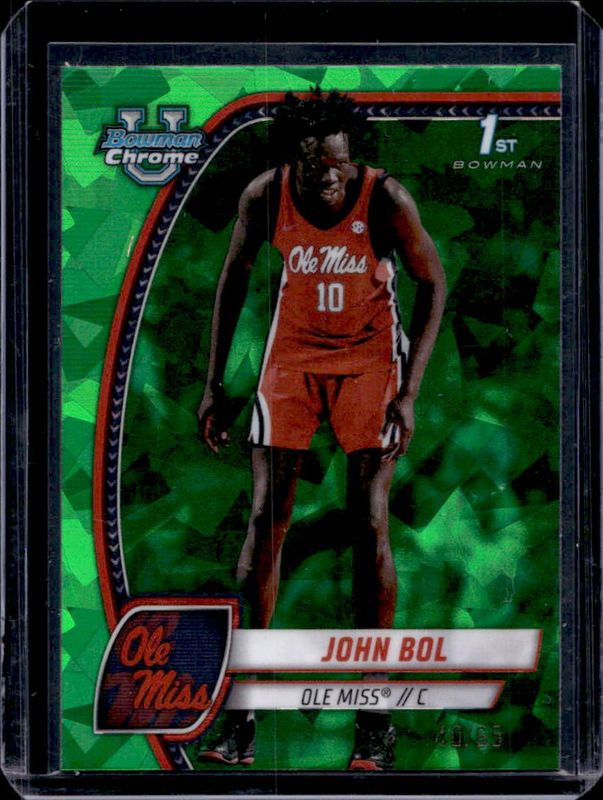 2024 Bowman Chrome University Sapphire Edition #31 Green Refractor /65