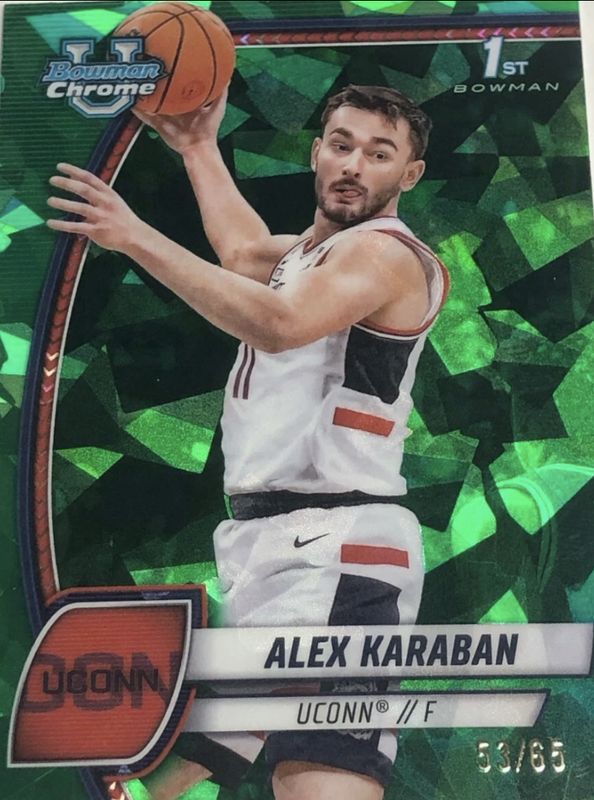 2024 Bowman Chrome University Sapphire Edition #100 Green Refractor /65