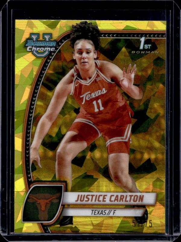 2024 Bowman Chrome University Sapphire Edition #38 Yellow Refractor /75