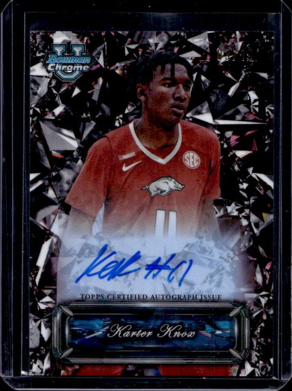 2024 Bowman Chrome University Sapphire Edition #SSA-KKN Sapphire Selections Autographs - Black Refractor /10