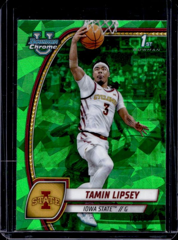 2024 Bowman Chrome University Sapphire Edition #66 Green Refractor /65