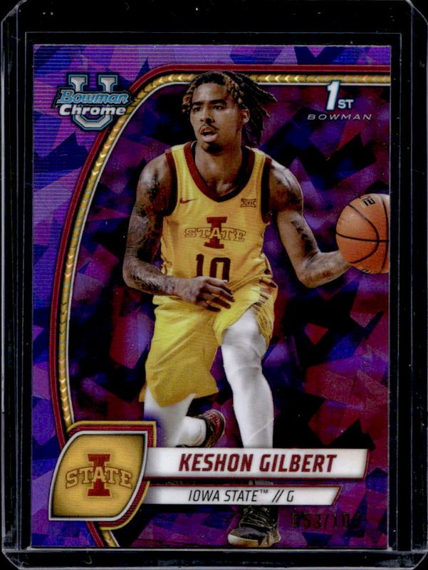 2024 Bowman Chrome University Sapphire Edition #45 Purple Refractor /100