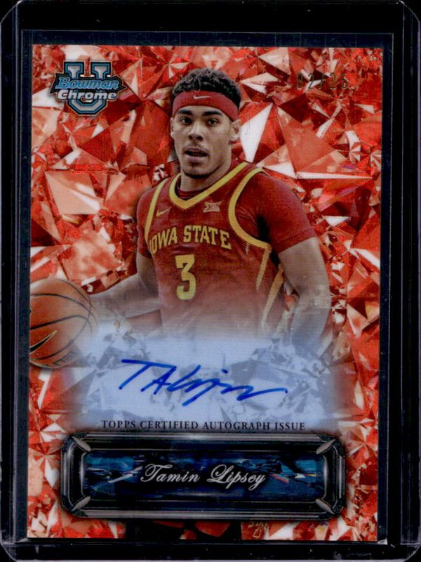 2024 Bowman Chrome University Sapphire Edition #SSA-TL Sapphire Selections Autographs - Orange Refractor /25