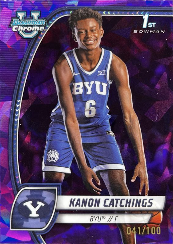 2024 Bowman Chrome University Sapphire Edition #40 Purple Refractor /100