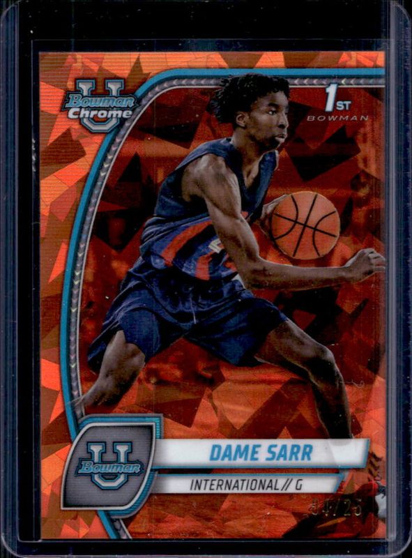 2024 Bowman Chrome University Sapphire Edition #17 Orange Refractor /25