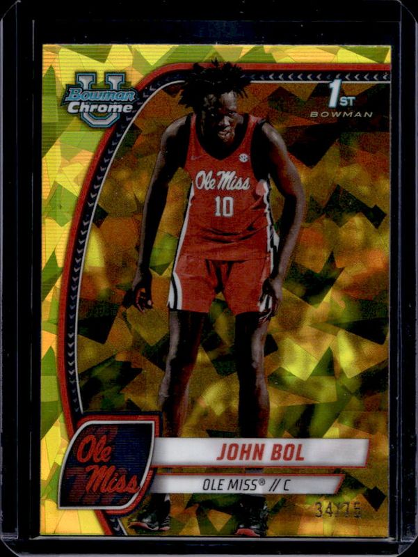 2024 Bowman Chrome University Sapphire Edition #31 Yellow Refractor /75