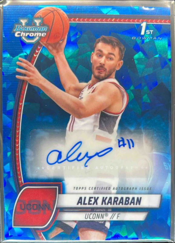 2024 Bowman Chrome University Sapphire Edition #100 Prospect Autographs
