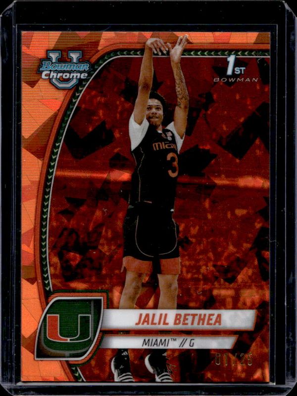 2024 Bowman Chrome University Sapphire Edition #28 Orange Refractor /25