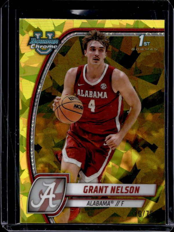 2024 Bowman Chrome University Sapphire Edition #25 Yellow Refractor /75