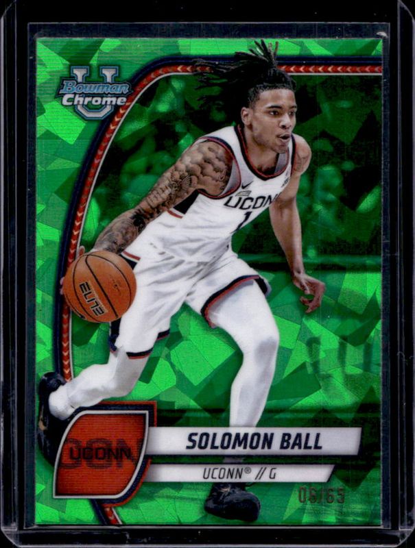 2024 Bowman Chrome University Sapphire Edition #87 Green Refractor /65