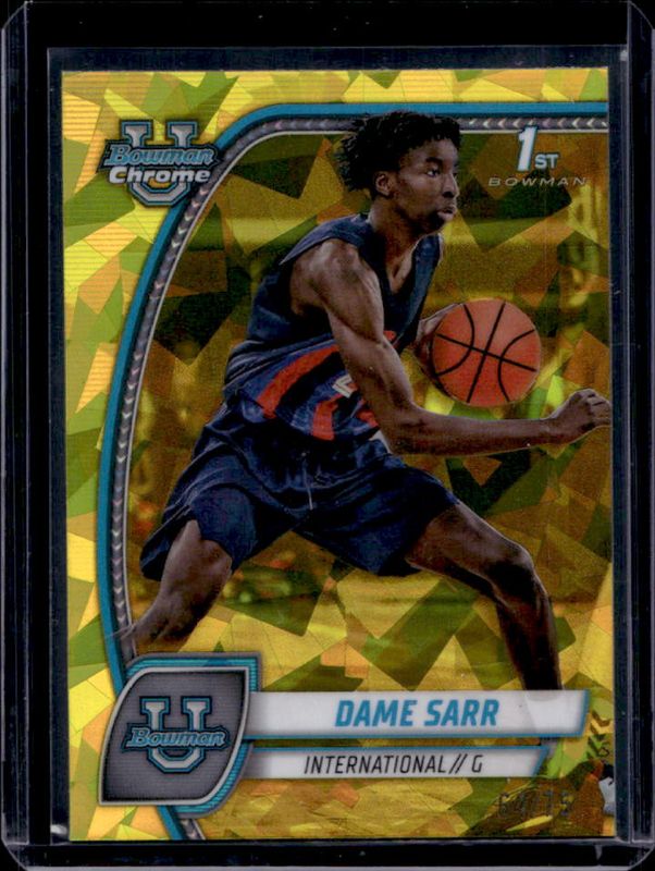 2024 Bowman Chrome University Sapphire Edition #17 Yellow Refractor /75