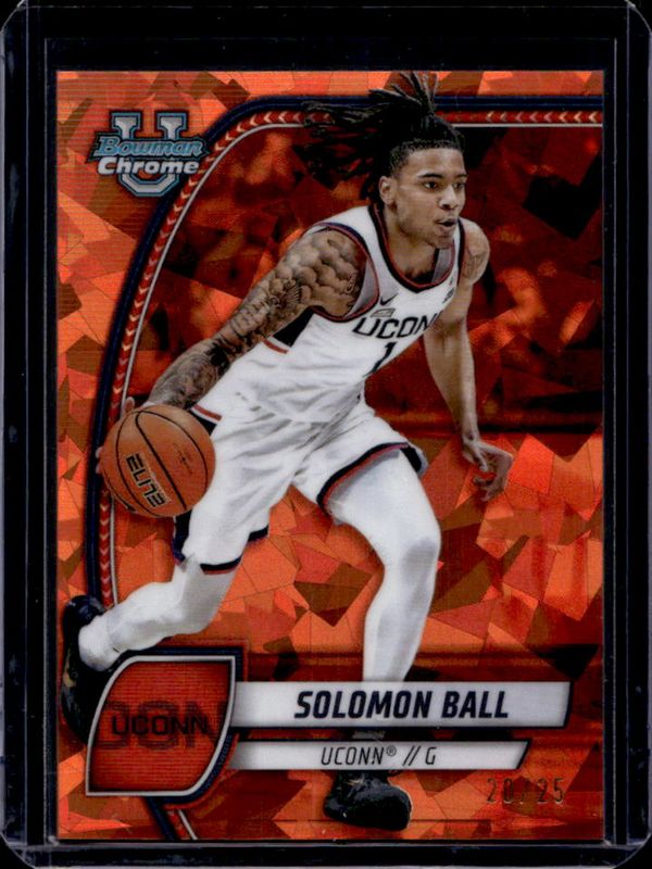 2024 Bowman Chrome University Sapphire Edition #87 Orange Refractor /25