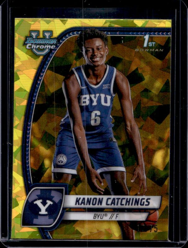 2024 Bowman Chrome University Sapphire Edition #40 Yellow Refractor /75