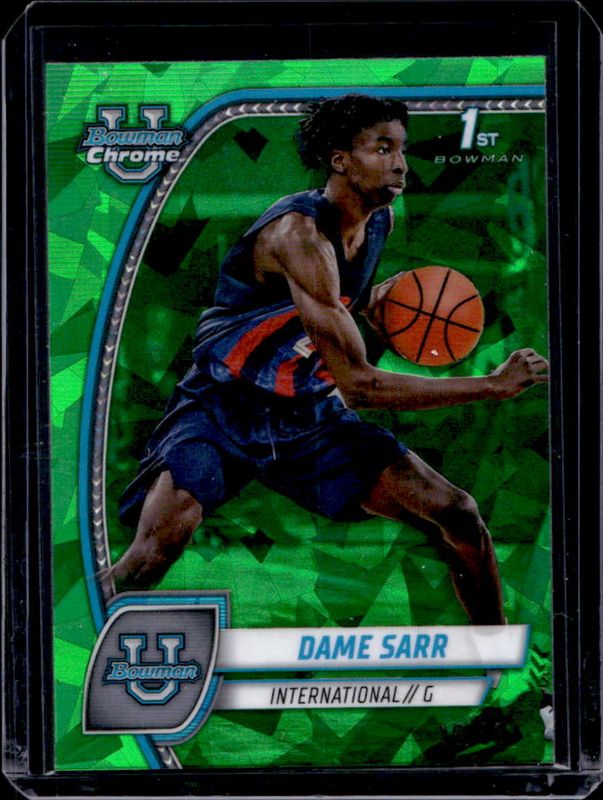 2024 Bowman Chrome University Sapphire Edition #17 Green Refractor /65