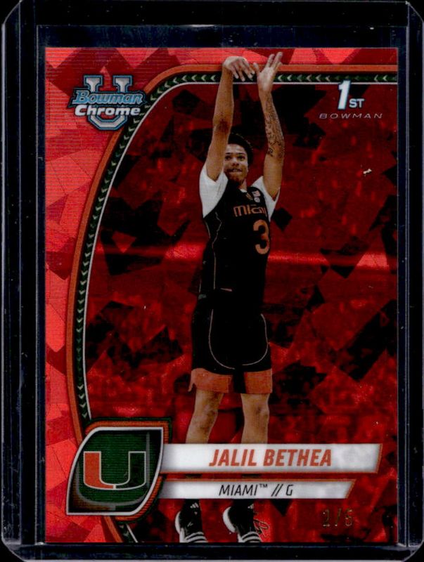 2024 Bowman Chrome University Sapphire Edition #28 Red Refractor /5