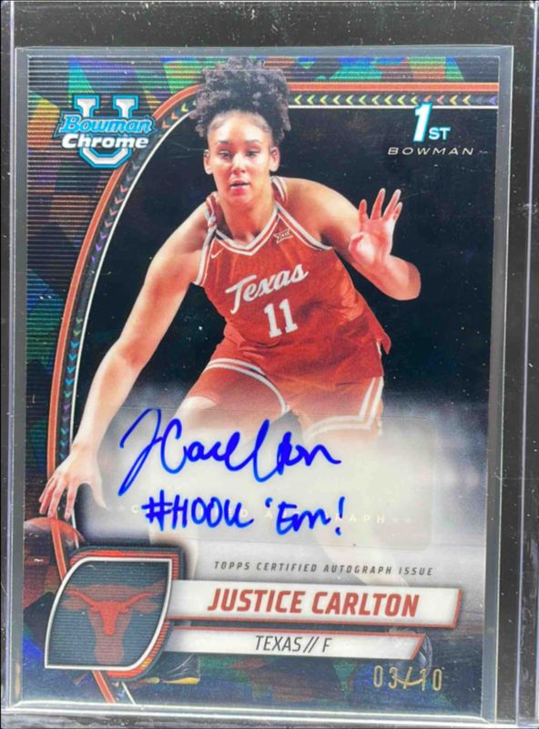 2024 Bowman Chrome University Sapphire Edition #38 Prospect Autographs - Black Refractor /10