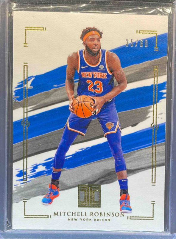 Mitchell Robinson 2020 Impeccable #3 Gold /60 RAW