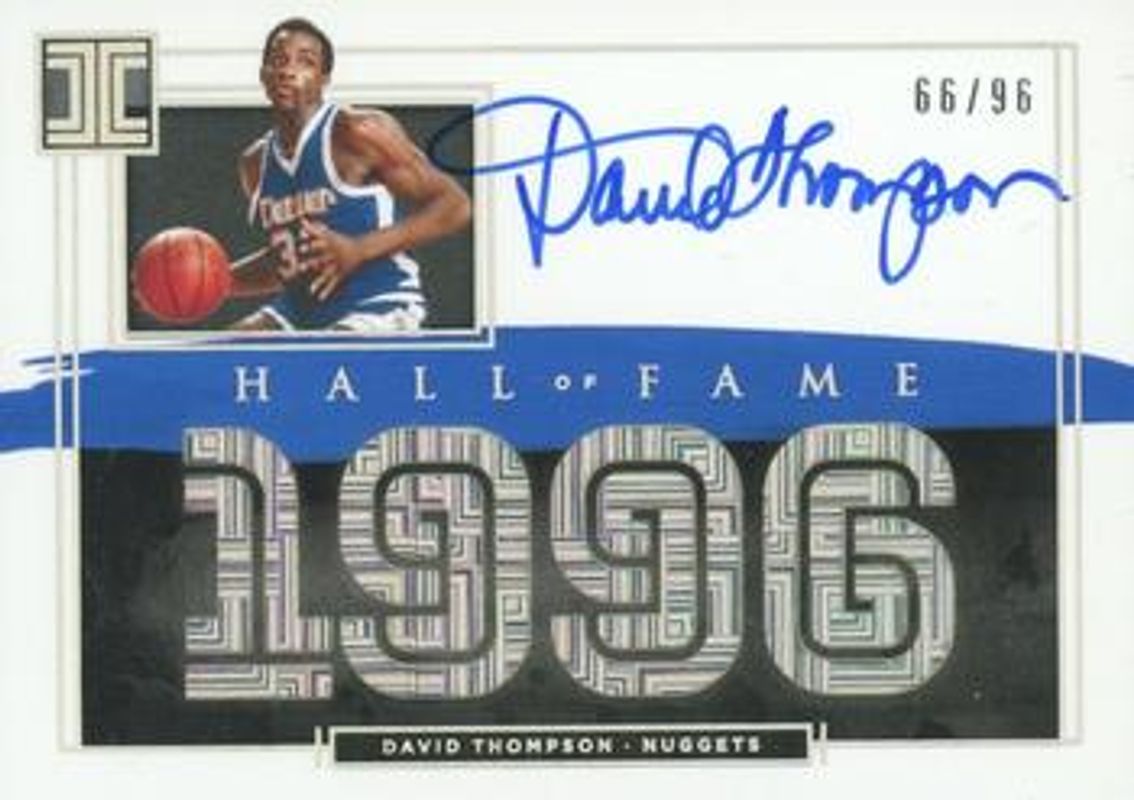2020 Impeccable #IH-DTH Impeccable Hall of Fame Autographs /8