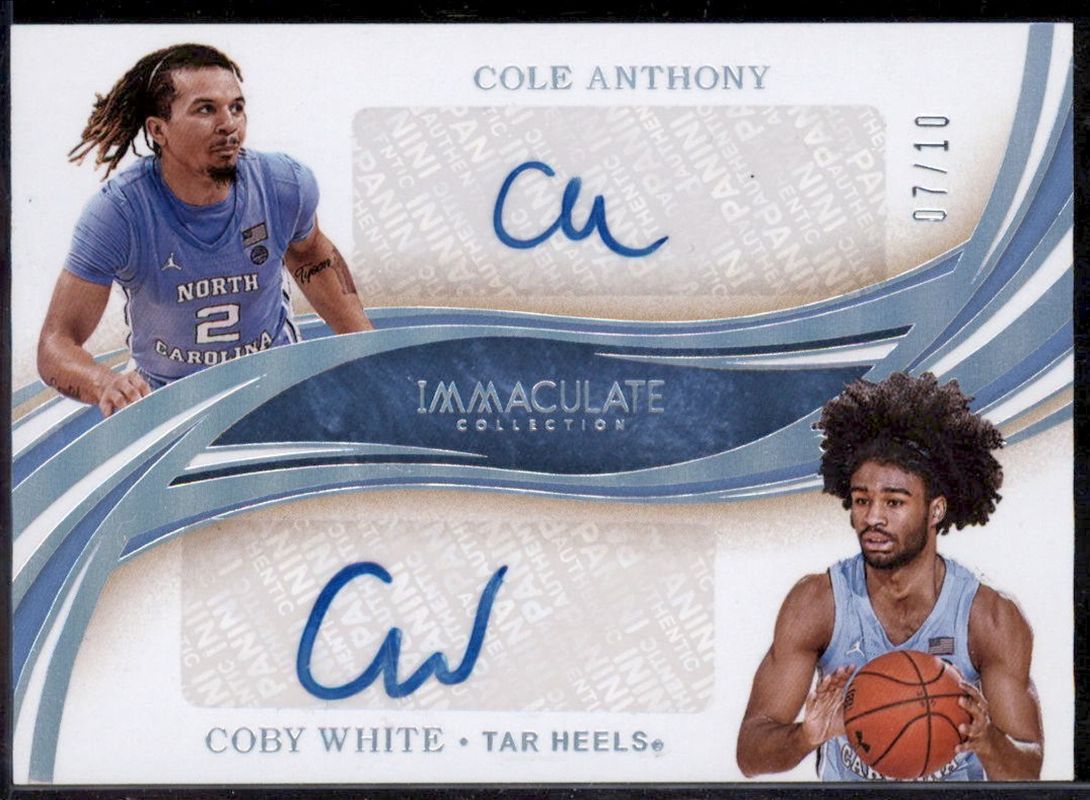 2020 Immaculate Collegiate #IDA-CA Immaculate Ink Dual Autographs /10
