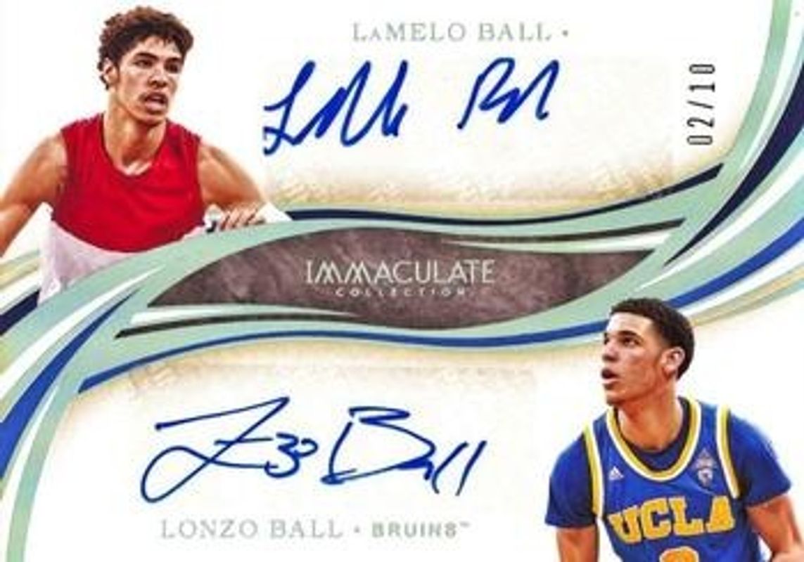 2020 Immaculate Collegiate #IDA-LL Immaculate Ink Dual Autographs /10