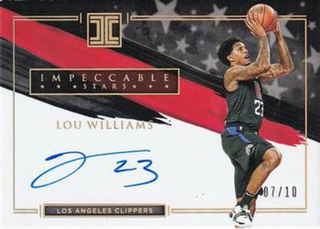 2020 Impeccable #IST-LOU Impeccable Stars Signatures - Holo Gold /10