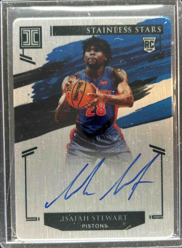 Isaiah Stewart 2020 Impeccable #SSA-STE Stainless Stars Autographs /99 Rookie RAW