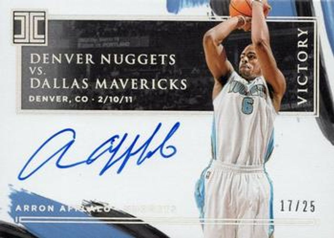 2020 Impeccable #IV-AAF Impeccable Victory Signatures - Holo Silver /25