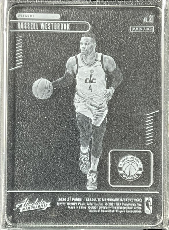 Russell Westbrook 2020 Absolute Memorabilia #21 Glass /(SSP) Price