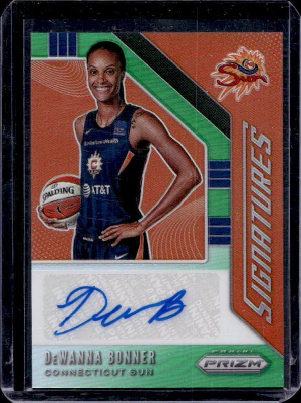 DeWanna Bonner 2020 Prizm WNBA #SG-DWB Signatures - Green RAW